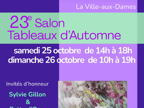 Affiche du 23em salon tableaux d'Automne